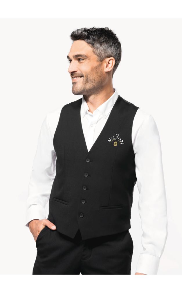    K501-Gilet uomo elegante nero