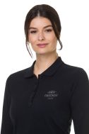    K257-Polo donna manica lunga nero