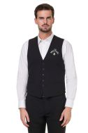    K501-Gilet uomo elegante nero