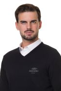    K965-Maglia uomo scollo V nero