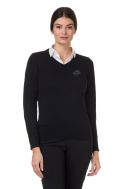    K966-Maglia donna scollo V nero