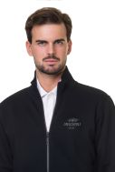    K4010-Felpa uomo full zip nero